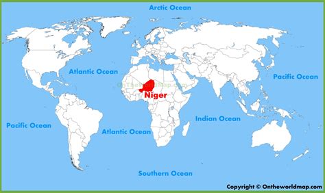 niger river on world map
